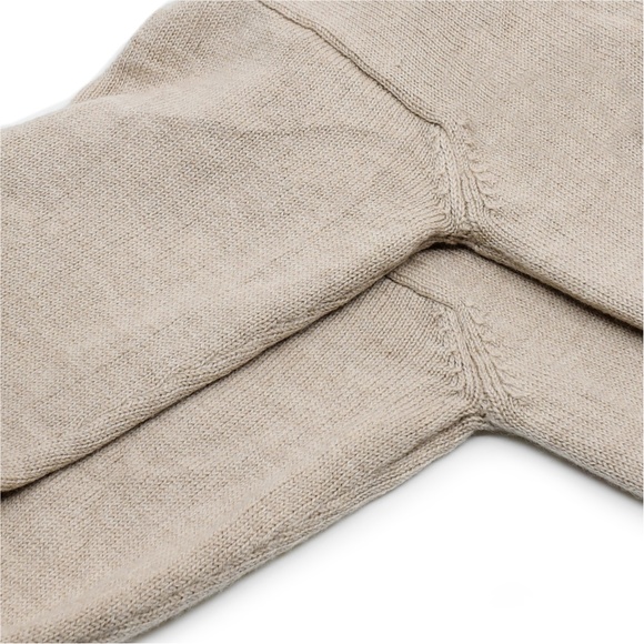 MAX MARA LEISURE Loose Fit Beige Roll Neck Wool Turtleneck Size S - Picture 9 of 10